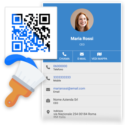 Esempio QR Code biglietto da visita digitale - vCard